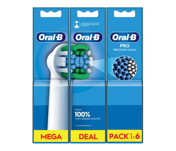 Oral-B Końcówki do szczoteczki ORAL-B PrecisionClean EB20RX (6szt.) - 1225913 - zdjęcie 3